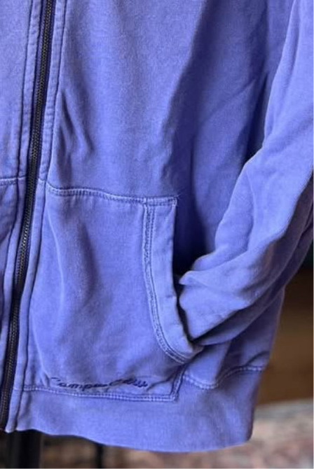 Vintage campus crew zip up sweatshirt 