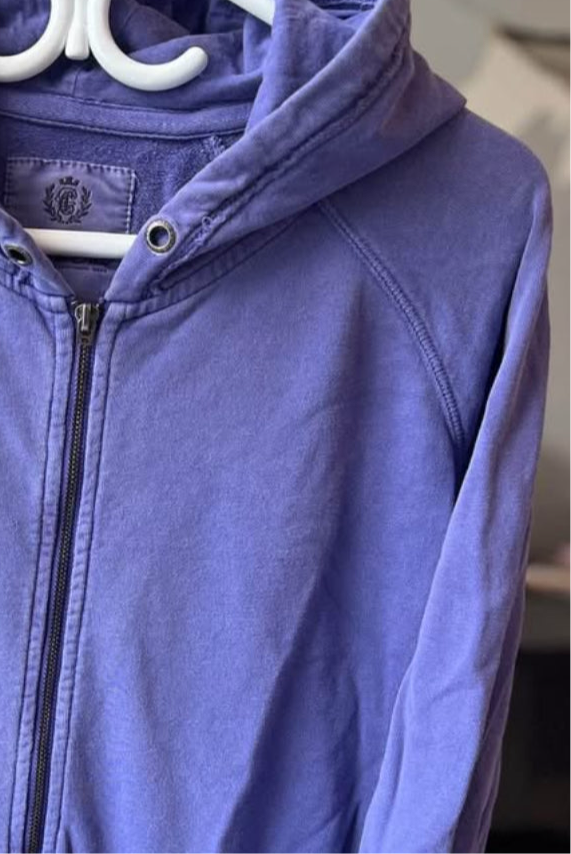 Vintage campus crew zip up sweatshirt 