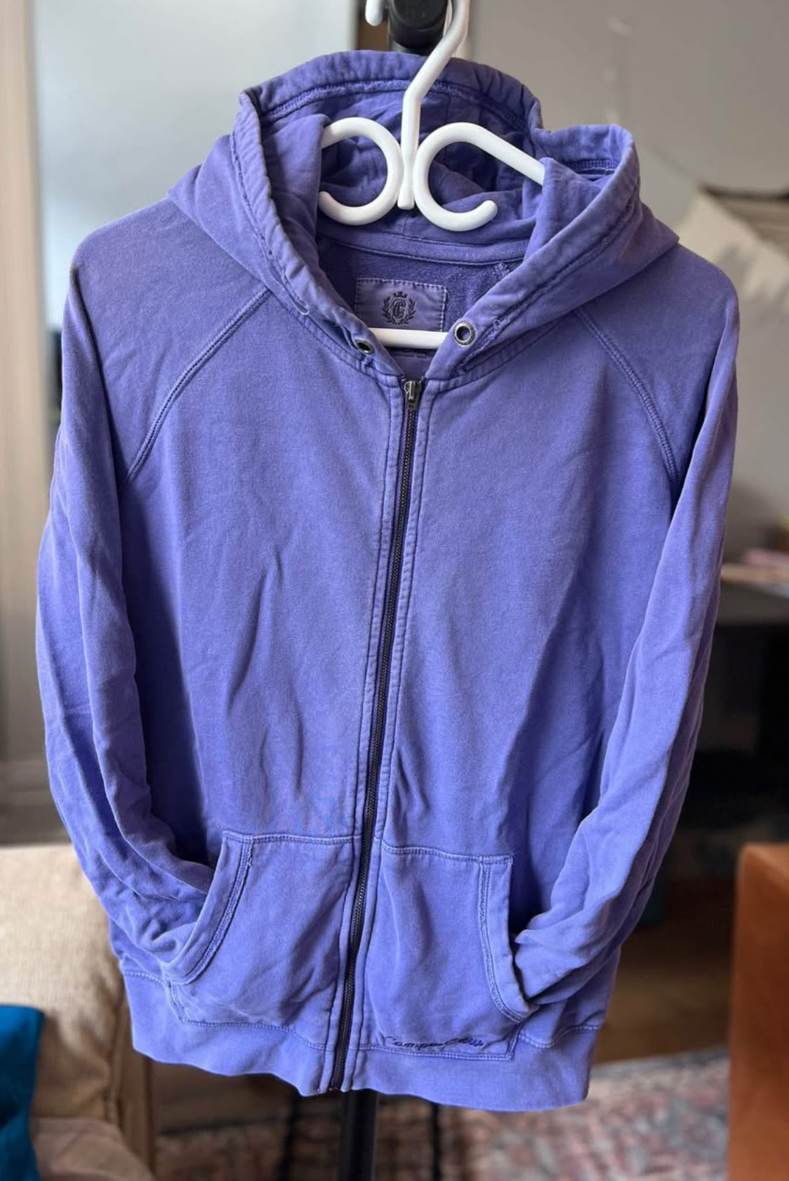 Vintage campus crew zip up sweatshirt 