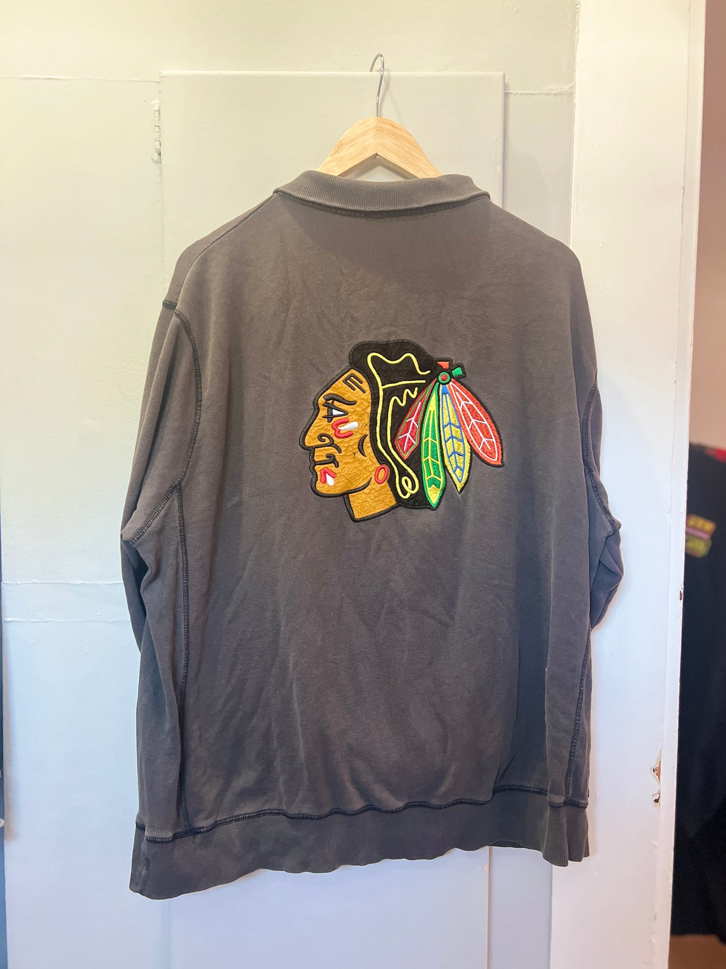 Vintage Chicago Blackhawks 3/4 Sweatshirt