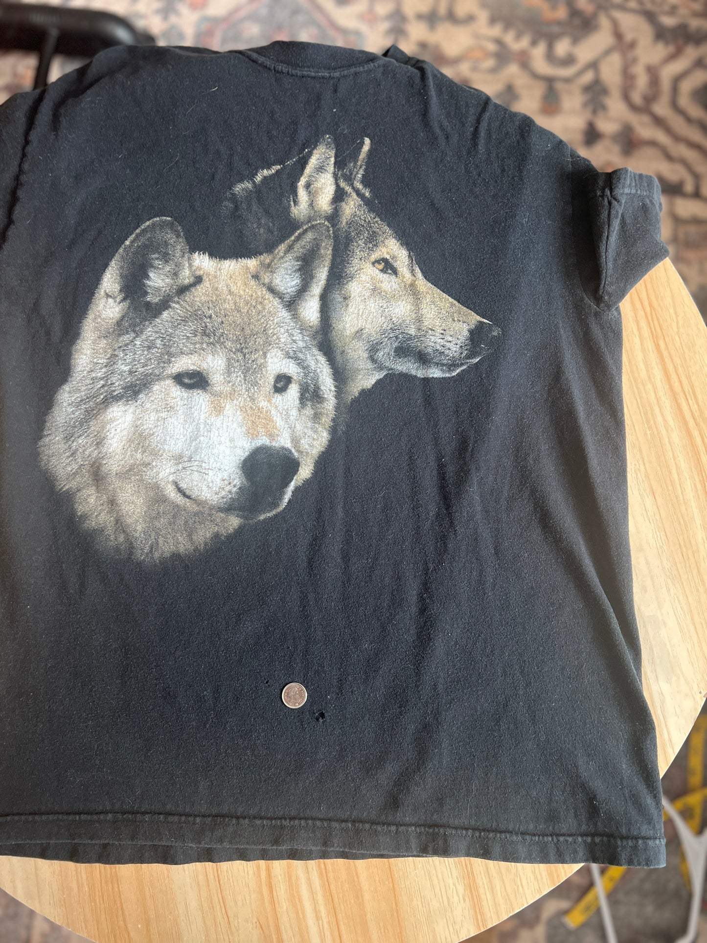 Size Medium - Misfit Vintage Wolf T-Shirt | From the Muskoka Ontario | Perfectly Imperfect