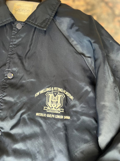 Vintage KW Welding & Fitting Academy Jacket | Made in Canada | Size Large | Waterloo, Guelph, London, Sarnia | Retro Workwear | Rare Vintage