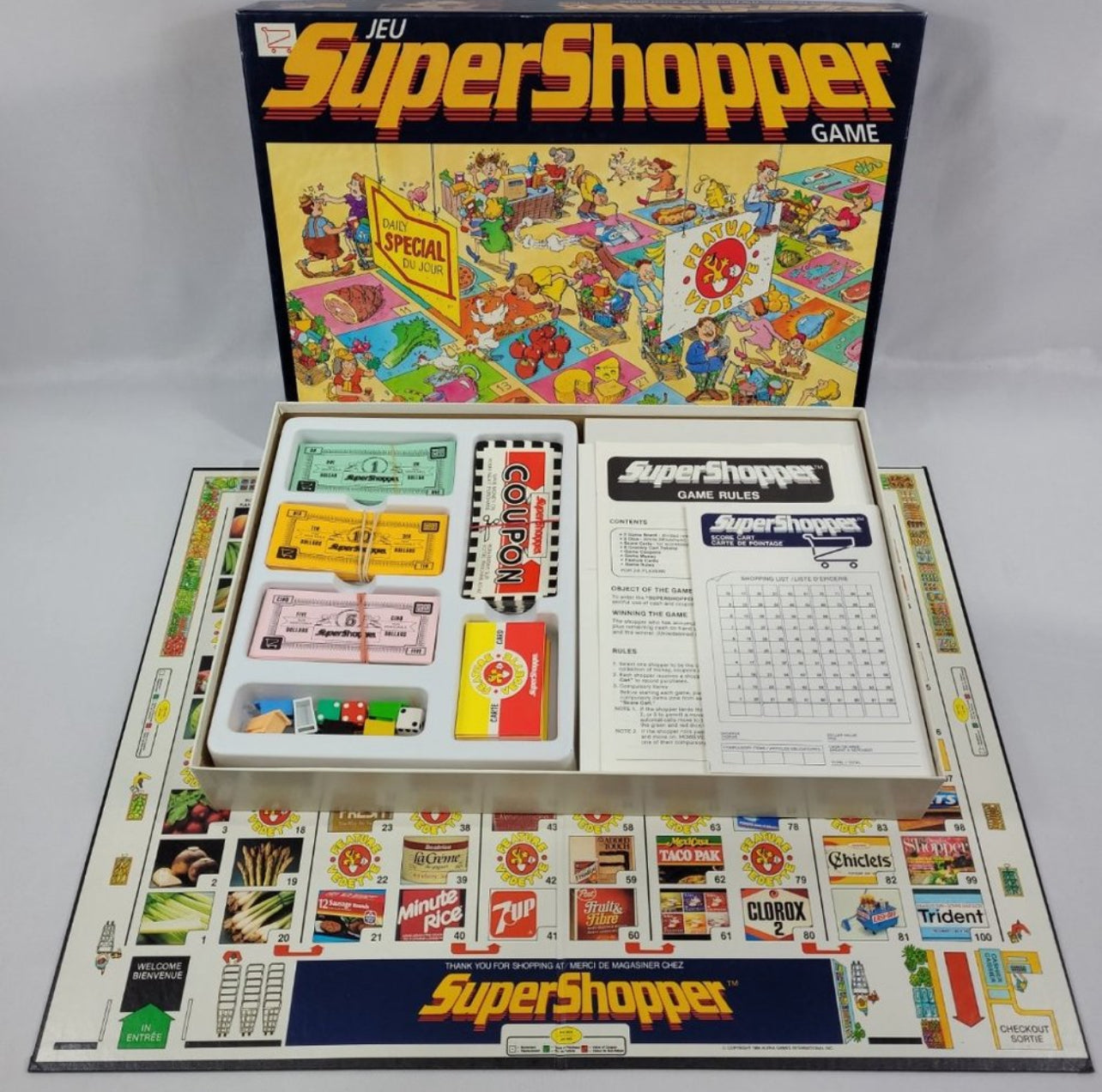 Vintage Super Shopper Board Game – Good Condition | Made in the 80s | Fun Family Game