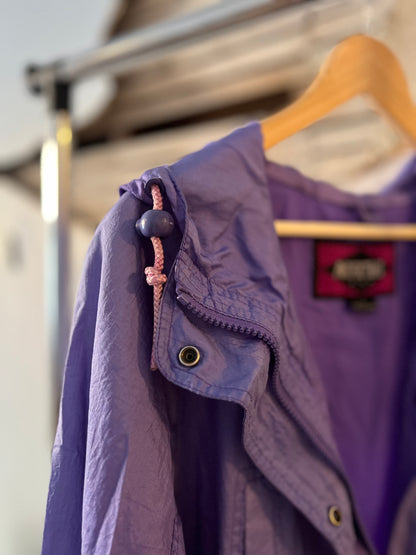 Large Vintage Purple Pacific Trail Jacket  | Retro Ball Clasp & Drawstring Waist | Excellent Condition