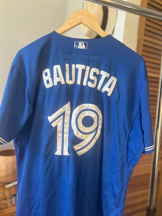 Toronto Blue Jays Bautista #19 Cool Base Authentic Collection Majestic Jersey - Size 48