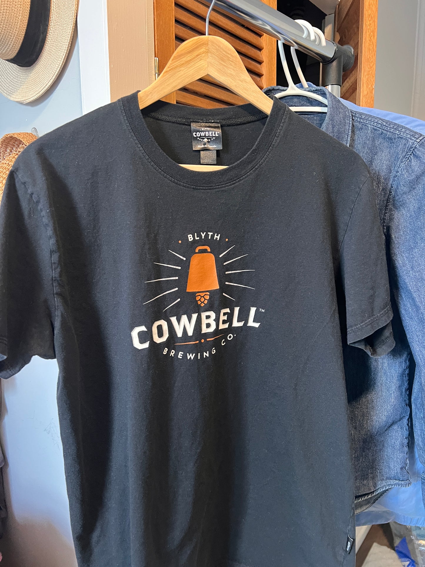 Large Women's Cowbell Brewery T-Shirt | Made in Canada