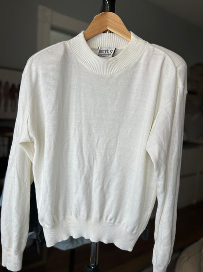 Size Large Vintage Smart Set Turtleneck – Shoulder Pads | 100% Cotton | Classic Style | Great Condition