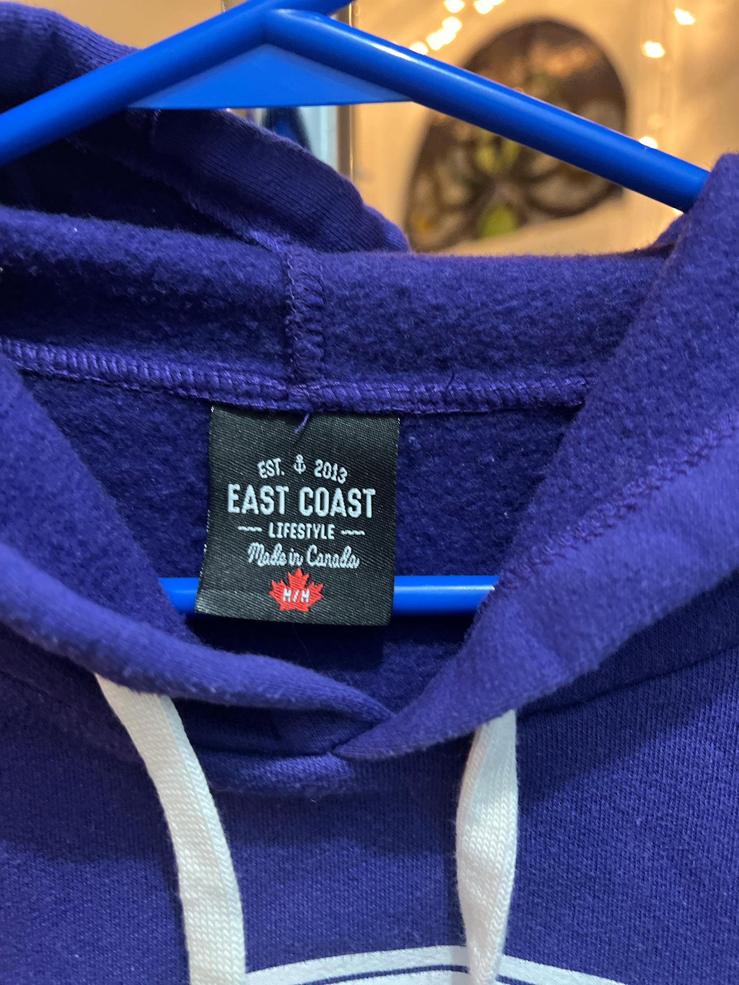 Size Medium East Coast Lifestyle Hoodie