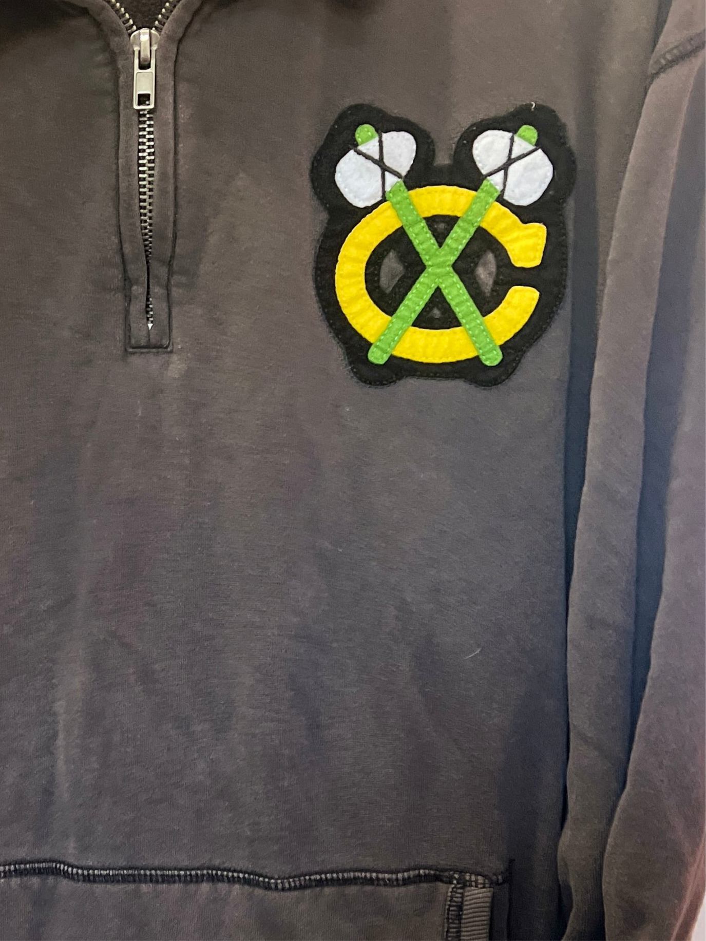 Vintage Chicago Blackhawks 3/4 Sweatshirt