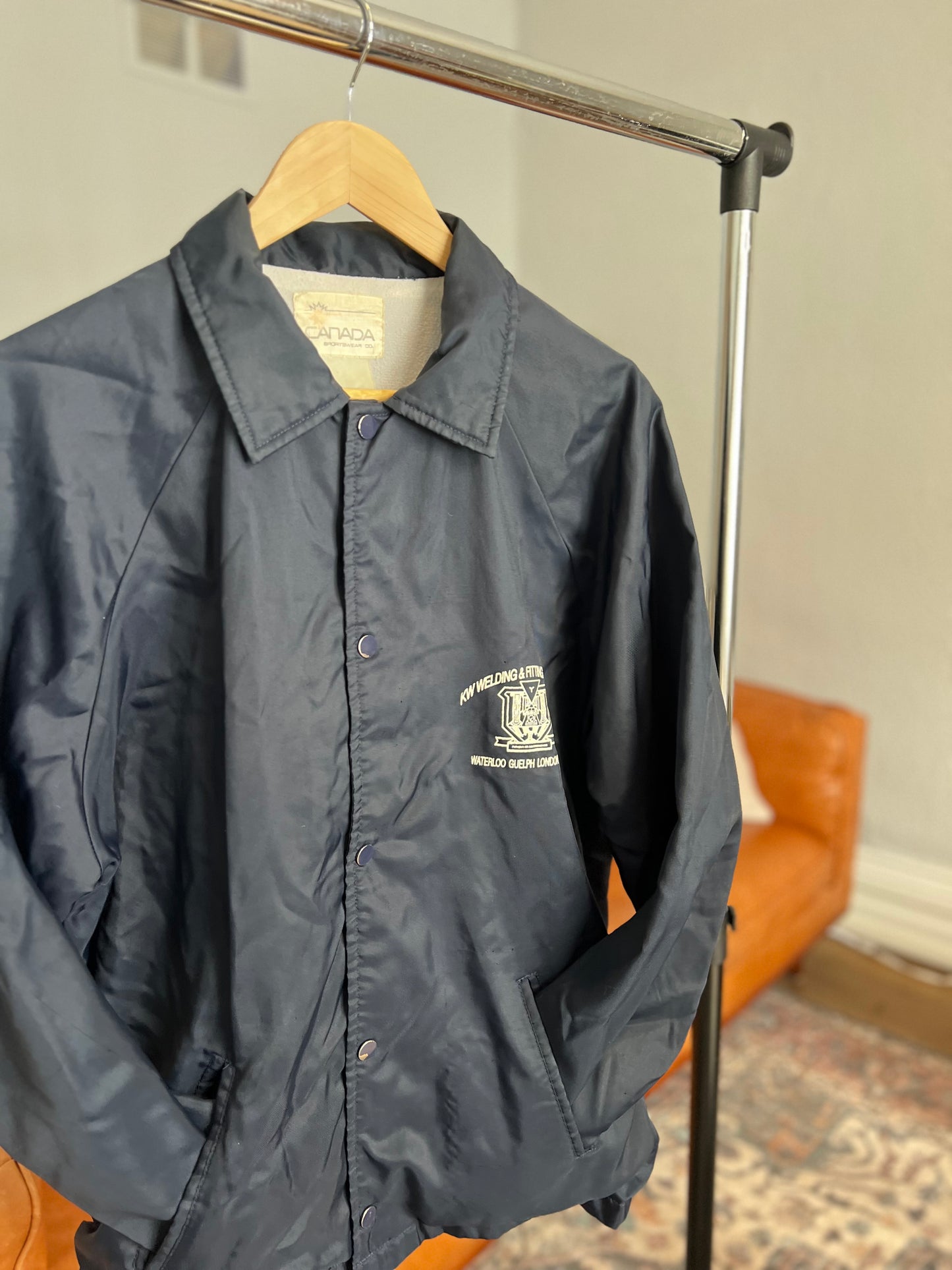 Vintage KW Welding & Fitting Academy Jacket | Made in Canada | Size Large | Waterloo, Guelph, London, Sarnia | Retro Workwear | Rare Vintage