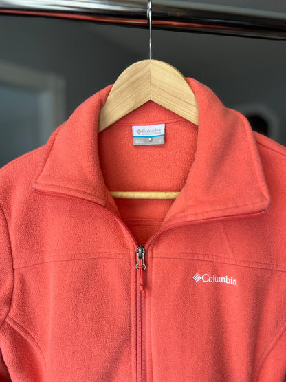 Size Small Columbia Women’s Fleece Jacket | Coral Pink | Excellent Condition