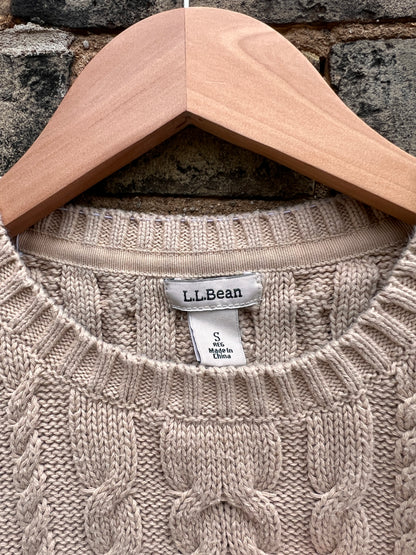 Size Small Women’s L.L.Bean Soft Cable Knit Sweater