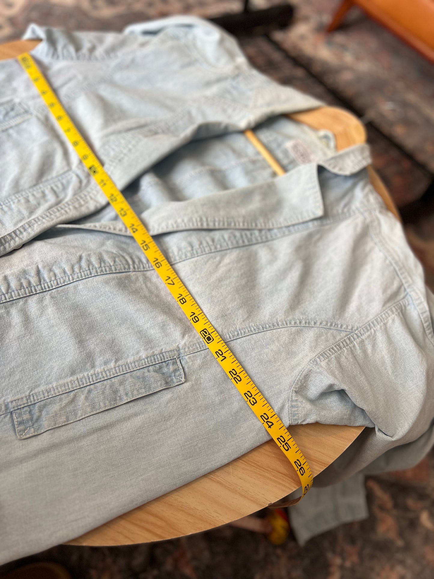 Vintage Sears Traditions Denim Trench Coat