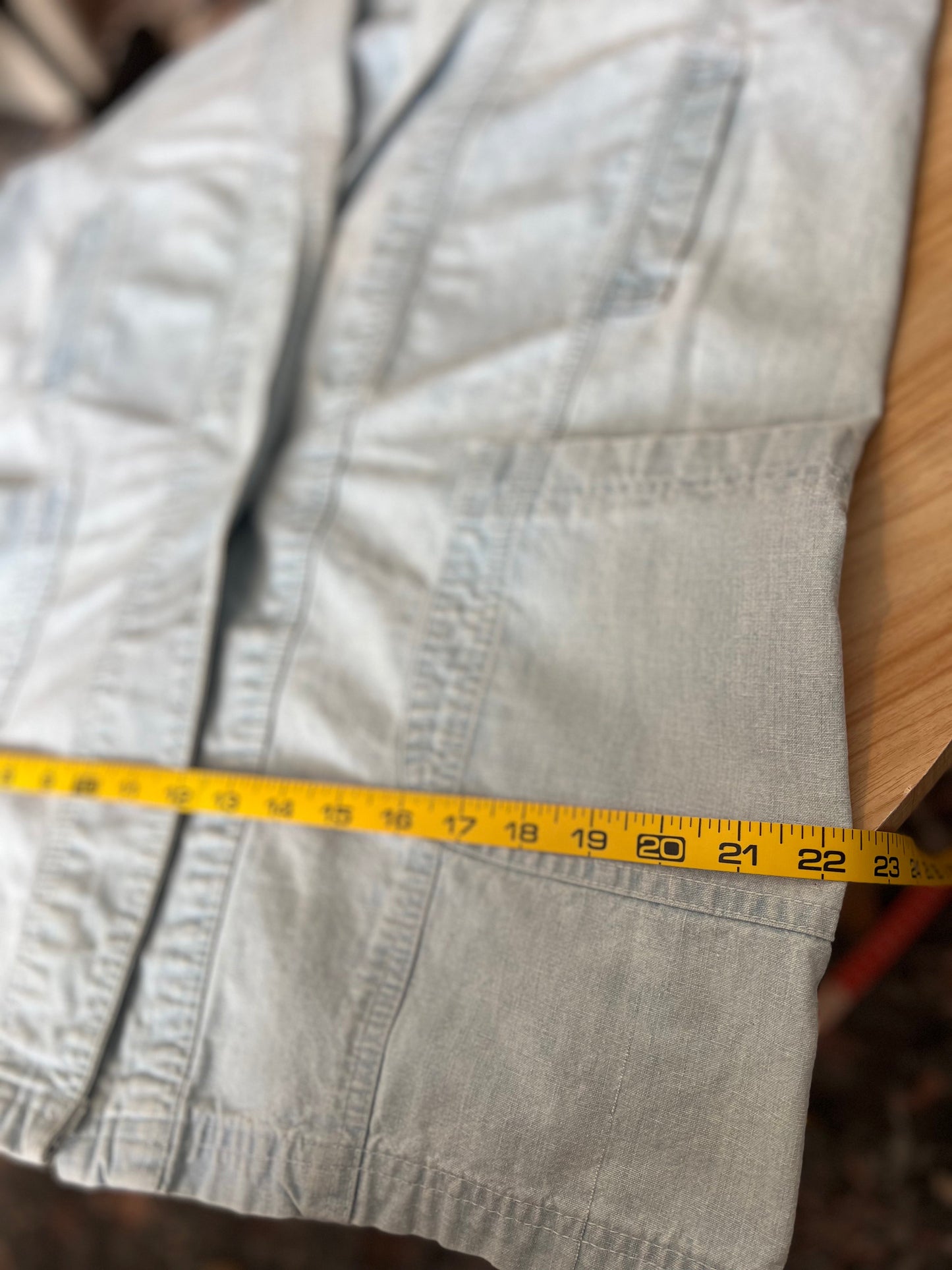 Vintage Sears Traditions Denim Trench Coat