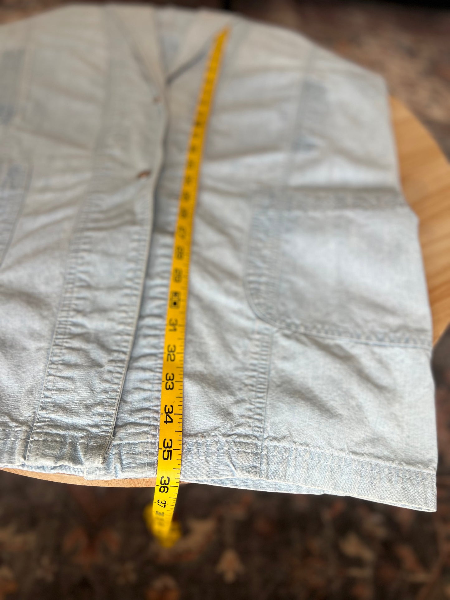 Vintage Sears Traditions Denim Trench Coat