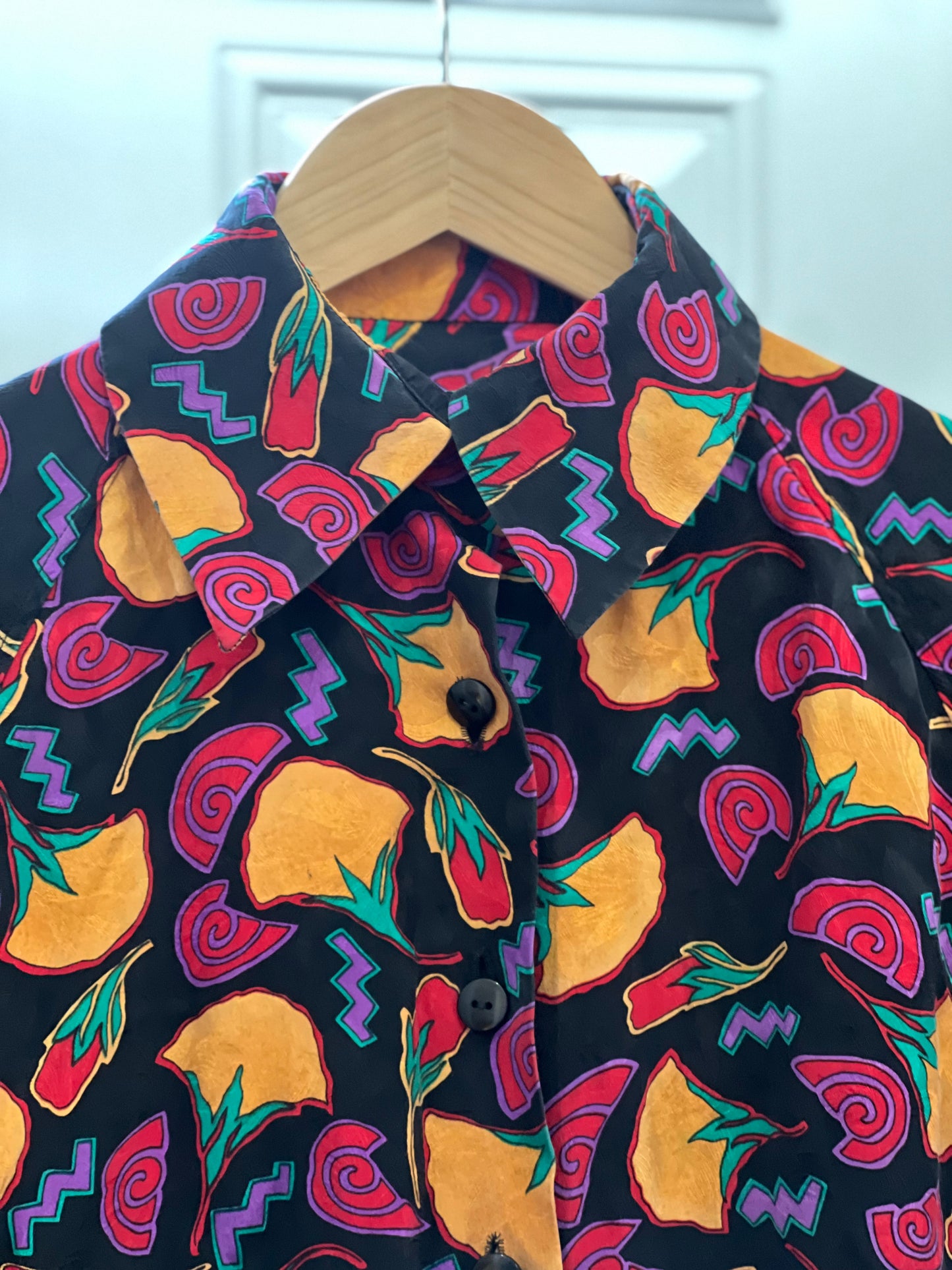 XXL Vintage Long Sleeve Shirt – Great Condition | Cotton & Silk Blend