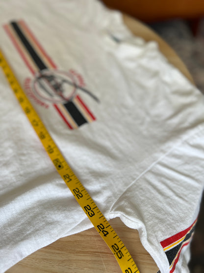 Size Medium - Large - Misfit Vintage Alpine Helicopters T-Shirt | Made in Canada by Bow Valley | Few Flaws, Canadian Classic